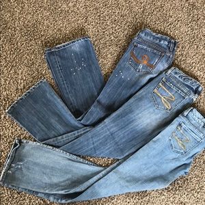 (3) pair of Seven Jeans